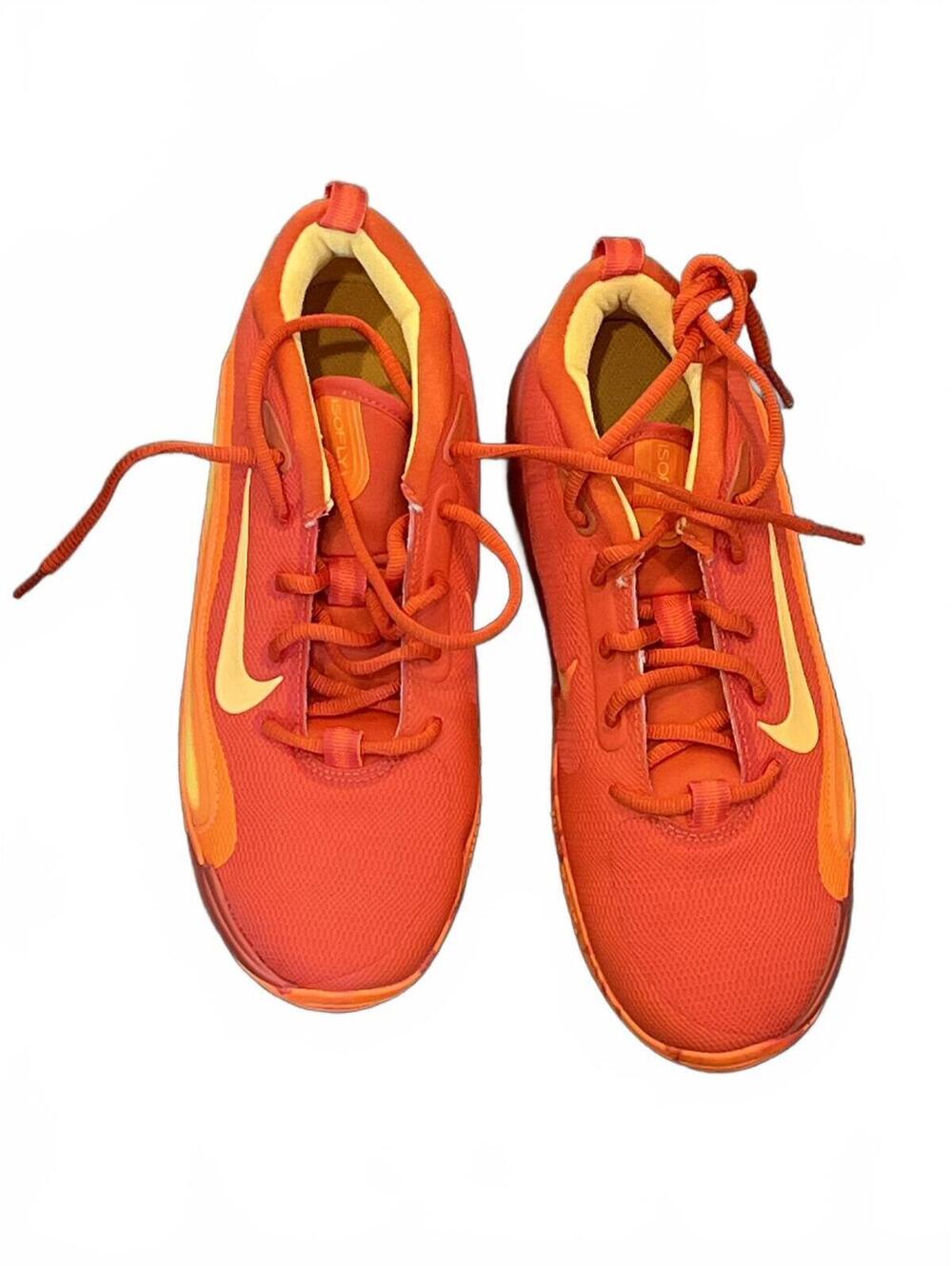 nwob Nike IsoFly Big Kids' Basketball Shoes (FN4384-800, Team Orange 6y - Picture 2 of 5